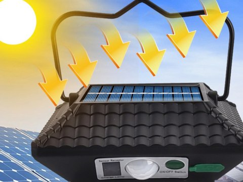 Lampa solarna z czujnikiem zmierzchu ruchu 5 trybów 60 led cob z pilotem Lampa solarna z czujnikiem zmierzchu ruchu 5 trybów 60 led cob z pilotem