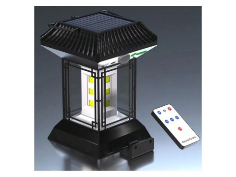 Lampa solarna z czujnikiem zmierzchu ruchu 5 trybów 60 led cob z pilotem Lampa solarna z czujnikiem zmierzchu ruchu 5 trybów 60 led cob z pilotem