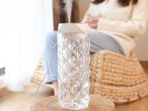 Nawilżacz powietrza dyfuzor zapachowy aromaterapia mgiełka usb rgb kryształ Nawilżacz powietrza dyfuzor zapachowy aromaterapia mgiełka usb rgb kryształ