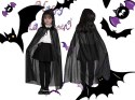 Peleryna halloween czarny płaszcz z kapturem przebranie strój dla dziecka