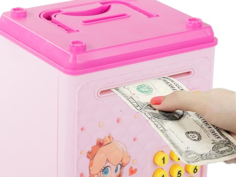Skarbonka sejf bankomat na kod dostępu banknoty monety pieniądze kod pin Skarbonka sejf bankomat na kod dostępu banknoty monety pieniądze kod pin