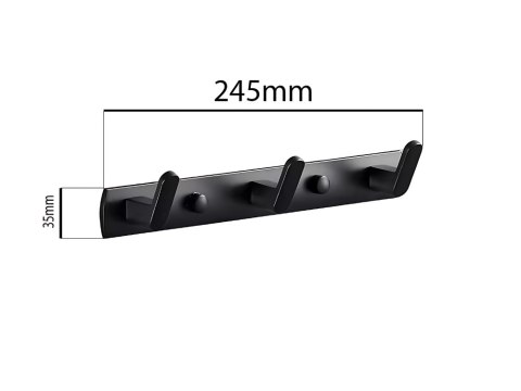 Wieszak na ubrania ręczniki łazienkowy kuchenny ścienny loft ścianę 24,5cm Wieszak na ubrania ręczniki łazienkowy kuchenny ścienny loft ścianę 24,5cm