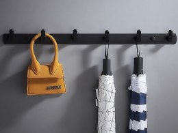 Wieszak na ubrania ręczniki łazienkowy kuchenny ścienny loft ścianę 54,5cm