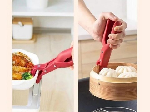 Chwytak uchwyt do gorących naczyń misek garnków szczypce cool gripper Chwytak uchwyt do gorących naczyń misek garnków szczypce cool gripper