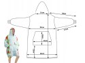 Ciepła bluza awokado koc oversize xxl 2w1 gruba futrzak miękka z kapturem
