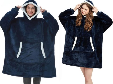 Ciepła bluza koc oversize xxl 2w1 gruba futrzak miękka z kapturem szlafrok Ciepła bluza koc oversize xxl 2w1 gruba futrzak miękka z kapturem szlafrok