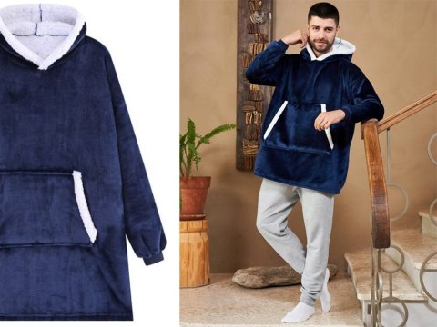 Ciepła bluza koc oversize xxl 2w1 gruba futrzak miękka z kapturem szlafrok Ciepła bluza koc oversize xxl 2w1 gruba futrzak miękka z kapturem szlafrok