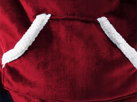 Ciepła bluza koc oversize xxl 2w1 gruba futrzak miękka z kapturem szlafrok Ciepła bluza koc oversize xxl 2w1 gruba futrzak miękka z kapturem szlafrok