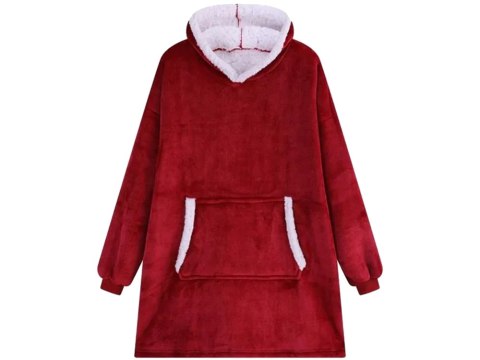 Ciepła bluza koc oversize xxl 2w1 gruba futrzak miękka z kapturem szlafrok Ciepła bluza koc oversize xxl 2w1 gruba futrzak miękka z kapturem szlafrok