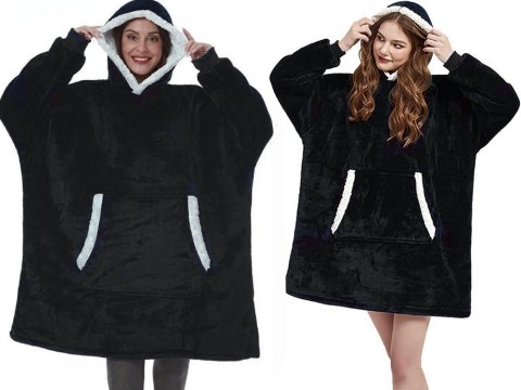 Ciepła bluza koc oversize xxl 2w1 gruba futrzak miękka z kapturem szlafrok Ciepła bluza koc oversize xxl 2w1 gruba futrzak miękka z kapturem szlafrok