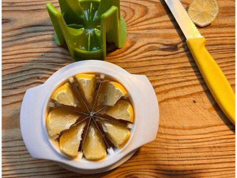 Krajalnica do cytryn limonek owoców szatkownica na 8 ręczna siekacz ostry Krajalnica do cytryn limonek owoców szatkownica na 8 ręczna siekacz ostry