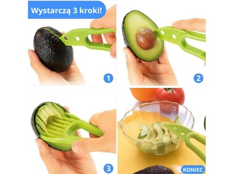Krajalnica nóż obieraczka do awokado owoców wielofunkcyjna z tworzywa Krajalnica nóż obieraczka do awokado owoców wielofunkcyjna z tworzywa