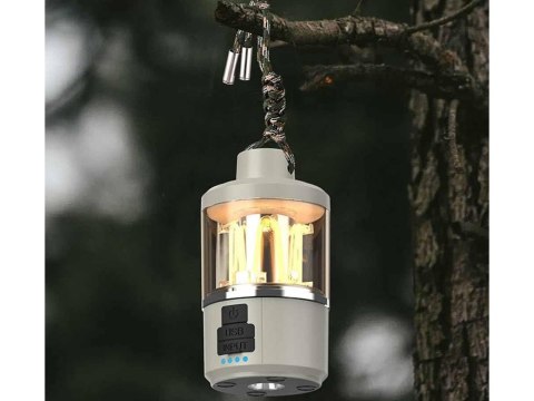 Lampa turystyczna latarka kempingowa akumulatorowa led powerbank usb biwak Lampa turystyczna latarka kempingowa akumulatorowa led powerbank usb biwak