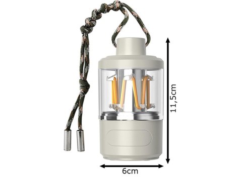 Lampa turystyczna latarka kempingowa akumulatorowa led powerbank usb biwak Lampa turystyczna latarka kempingowa akumulatorowa led powerbank usb biwak