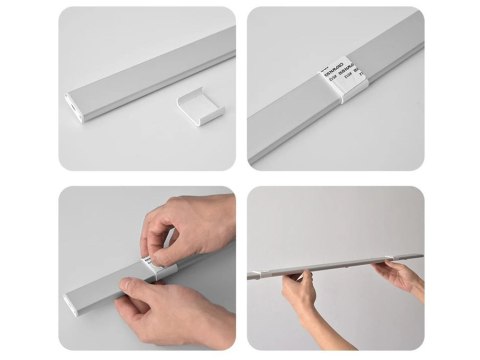 Lampka samoprzylepna listwa podszafkowa usb 30cm klips do szafy czujnik Lampka samoprzylepna listwa podszafkowa usb 30cm klips do szafy czujnik