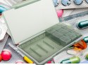 Pojemnik na leki tabletki pudełko pory dnia lekarstwa kasetka tygodniowy