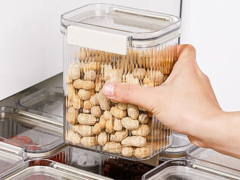 Pojemniki kuchenne na żywność do makaronu pojemnik z uszczelką zestaw 5 szt Pojemniki kuchenne na żywność do makaronu pojemnik z uszczelką zestaw 5 szt