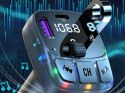 Transmiter samochodowy fm mp3/wma 2xusb + usb c bluetooth 5.3 led qc 3.0