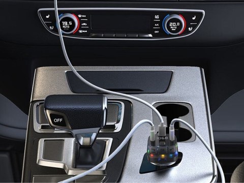 Transmiter samochodowy fm mp3/wma 2xusb + usb c bluetooth 5.3 led qc 3.0 Transmiter samochodowy fm mp3/wma 2xusb + usb c bluetooth 5.3 led qc 3.0
