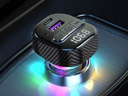 Transmiter samochodowy fm mp3/wma usb a+usb c 30w bluetooth 5.3 led qc 3.0