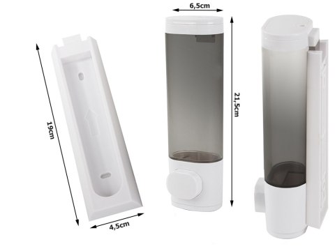 Dozownik mydła żelu płynu szamponu na mydło ścienny podajnik 300ml wiszący Dozownik mydła żelu płynu szamponu na mydło ścienny podajnik 300ml wiszący