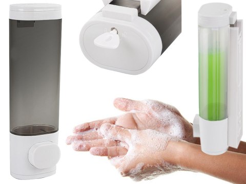 Dozownik mydła żelu płynu szamponu na mydło ścienny podajnik 300ml wiszący Dozownik mydła żelu płynu szamponu na mydło ścienny podajnik 300ml wiszący