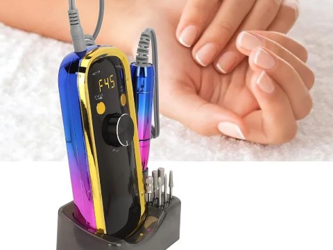 Frezarka do paznokci manicure bezprzewodowa + 6 frezów 36w profesjonalna Frezarka do paznokci manicure bezprzewodowa + 6 frezów 36w profesjonalna