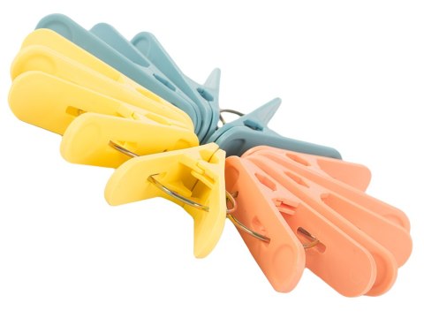 Klamerki spinacze do prania ubrań bielizny 18 sztuk plastikowe żabki mocne Klamerki spinacze do prania ubrań bielizny 18 sztuk plastikowe żabki mocne