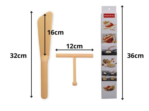 Łopatka szpatułka do naleśników pancake z wałeczkiem do omletów placków Łopatka szpatułka do naleśników pancake z wałeczkiem do omletów placków