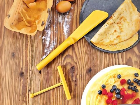 Łopatka szpatułka do naleśników pancake z wałeczkiem do omletów placków Łopatka szpatułka do naleśników pancake z wałeczkiem do omletów placków