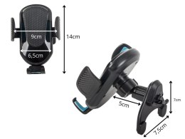 Mocny uchwyt samochodowy holder na telefon kratka nawiewu 360° regulowany