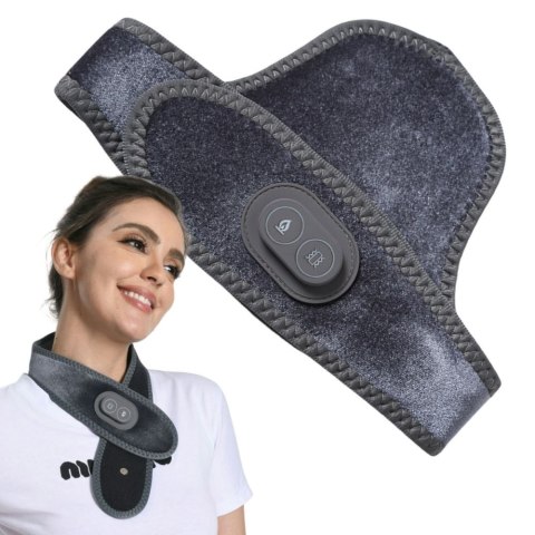 Opaska masażer na ból karku szyji rozgrzewająca masująca na usb lekka