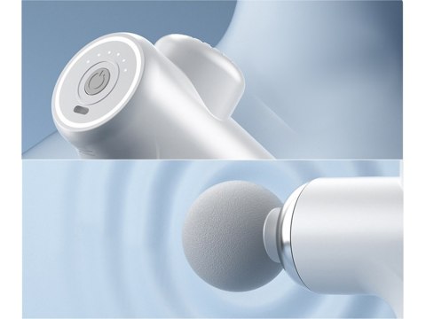 Pistolet do masażu pleców ciała nóg masażer mocny massage gun 4 końcówki Pistolet do masażu pleców ciała nóg masażer mocny massage gun 4 końcówki