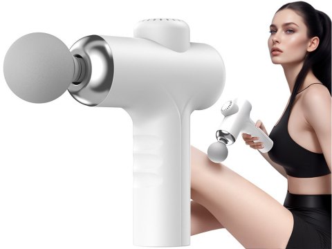 Pistolet do masażu pleców ciała nóg masażer mocny massage gun 4 końcówki Pistolet do masażu pleców ciała nóg masażer mocny massage gun 4 końcówki