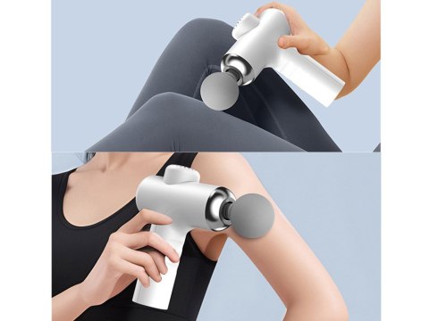 Pistolet do masażu pleców ciała nóg masażer mocny massage gun 4 końcówki Pistolet do masażu pleców ciała nóg masażer mocny massage gun 4 końcówki