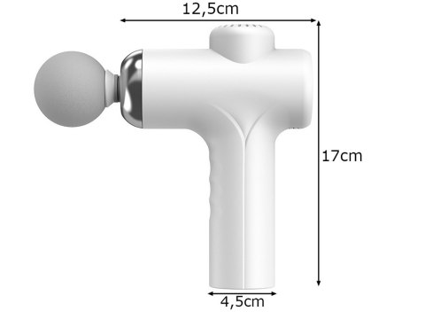 Pistolet do masażu pleców ciała nóg masażer mocny massage gun 4 końcówki Pistolet do masażu pleców ciała nóg masażer mocny massage gun 4 końcówki