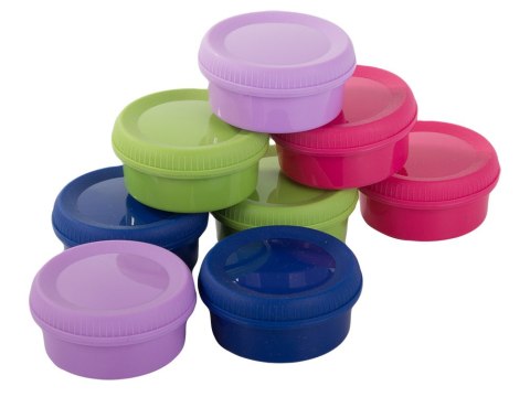 Pojemniki do sosów dipów na dipy sosy 80ml 8szt przykrywka zestaw dressing Pojemniki do sosów dipów na dipy sosy 80ml 8szt przykrywka zestaw dressing