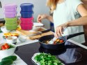 Pojemniki do sosów dipów na dipy sosy 80ml 8szt przykrywka zestaw dressing