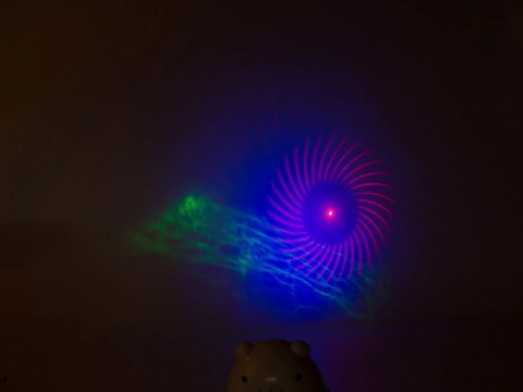 Projektor niedźwiadek lampka nocna rzutnik laserowy led pilot uniwersalny Projektor niedźwiadek lampka nocna rzutnik laserowy led pilot uniwersalny