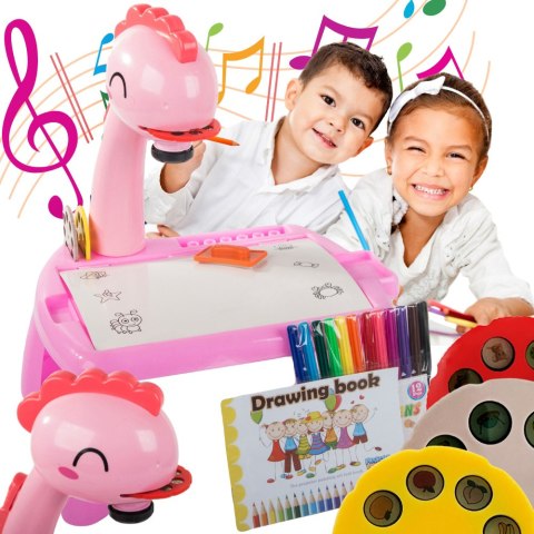 Projektor rzutnik do rysowania stolik tablica mazaki dla dzieci flamastry Projektor rzutnik do rysowania stolik tablica mazaki dla dzieci flamastry