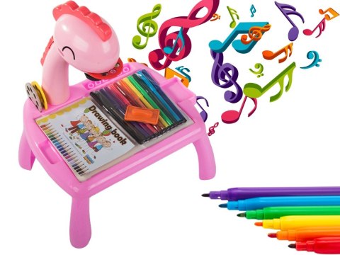 Projektor rzutnik do rysowania stolik tablica mazaki dla dzieci flamastry Projektor rzutnik do rysowania stolik tablica mazaki dla dzieci flamastry