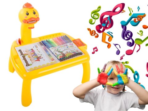 Projektor rzutnik do rysowania stolik tablica mazaki dla dzieci flamastry Projektor rzutnik do rysowania stolik tablica mazaki dla dzieci flamastry