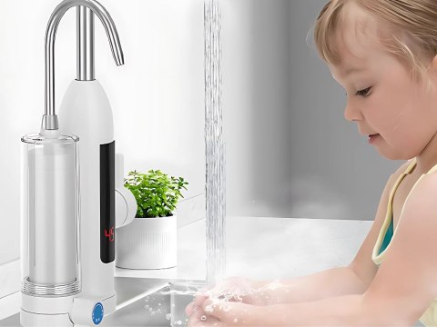 Przepływowy podgrzewacz wody 3000w z filtrem kran bateria kuchenna lcd Przepływowy podgrzewacz wody 3000w z filtrem kran bateria kuchenna lcd