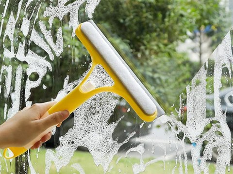 Ściągaczka myjka do okien szyb ze spryskiwaczem szczotka spray do kabin Ściągaczka myjka do okien szyb ze spryskiwaczem szczotka spray do kabin
