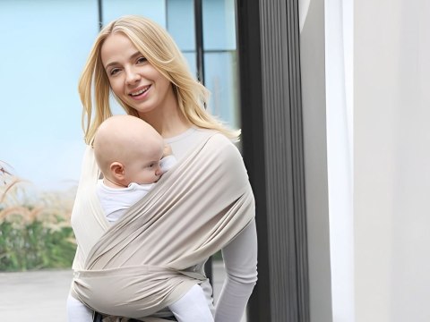 Chusta do noszenia dziecka niemowlaka nosidełko tkanina oddychająca wiązana Chusta do noszenia dziecka niemowlaka nosidełko tkanina oddychająca wiązana