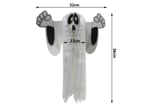 Duch zawieszka papierowa halloween duszek 3d składany z papieru dekoracja Duch zawieszka papierowa halloween duszek 3d składany z papieru dekoracja