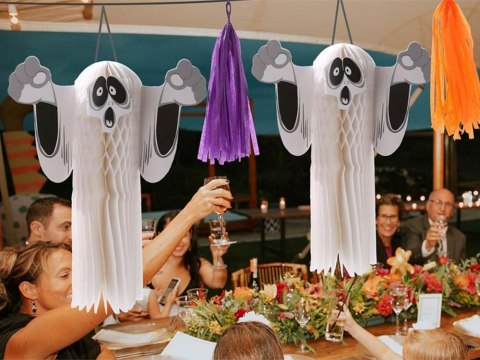 Duch zawieszka papierowa halloween duszek 3d składany z papieru dekoracja Duch zawieszka papierowa halloween duszek 3d składany z papieru dekoracja