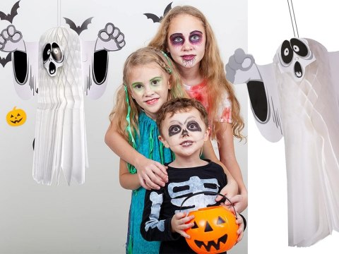 Duch zawieszka papierowa halloween duszek 3d składany z papieru dekoracja Duch zawieszka papierowa halloween duszek 3d składany z papieru dekoracja