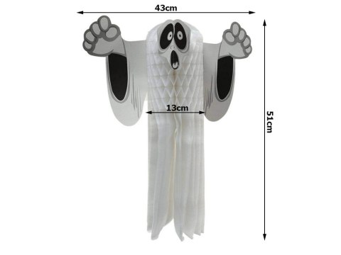 Duch zawieszka papierowa halloween duszek 3d składany z papieru dekoracja Duch zawieszka papierowa halloween duszek 3d składany z papieru dekoracja