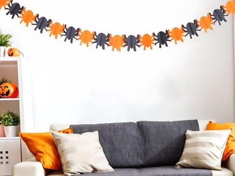 Girlanda dekoracyjna na halloween dynia/pająk papierowa długa 3 metry Girlanda dekoracyjna na halloween dynia/pająk papierowa długa 3 metry